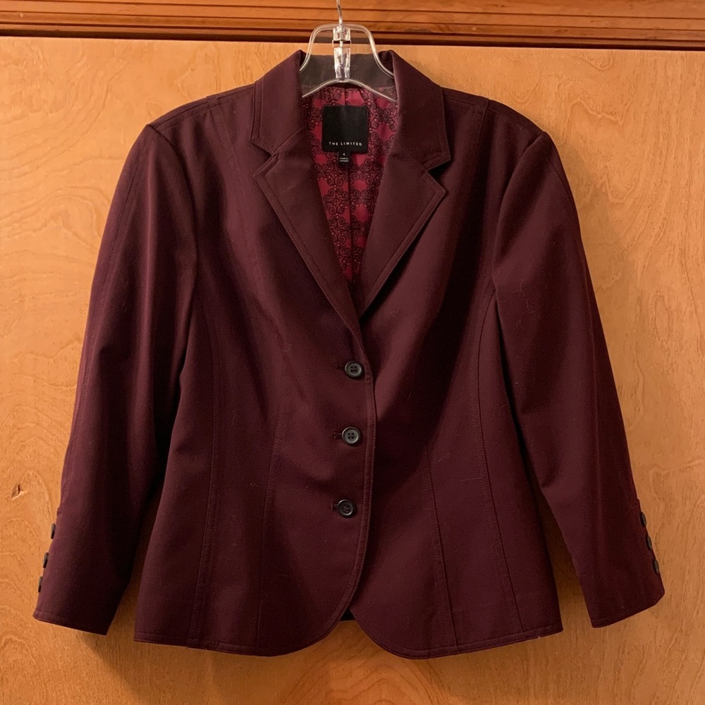 The Limited Maroon Women's Blazer